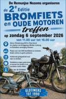 Bromfiets en oude motoren treffen